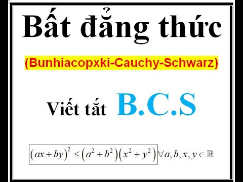 bất đẳng thức bunhiacopxki